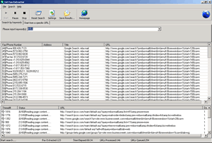 fax extractor software screenshot